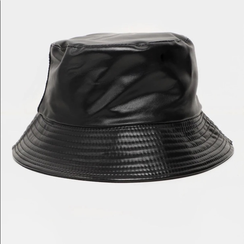 Faux Leather Bucket Hat | NWOT